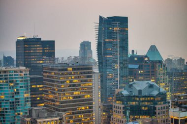 Vancouver 'ın gece gökyüzü, İngiliz Kolombiyası, Kanada.