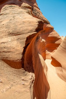 Navajo Yukarı Antilop Kanyonu Powell Gölü Navajo Kabile Parkı içinde, Page, AZ yakınlarında.