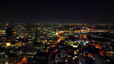 Perth 'in gece gökyüzü manzarası, Batı Avustralya