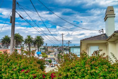 Arroyo Grande 'deki sahil şeridi, CA.