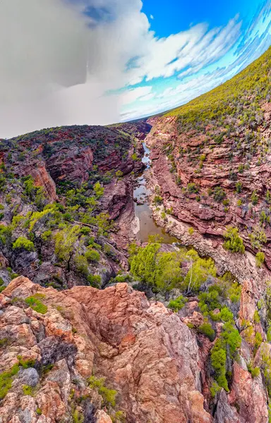 Речной Путь Реке Мурчисон Национальном Парке Калбарри Западная Австралия — стоковое фото