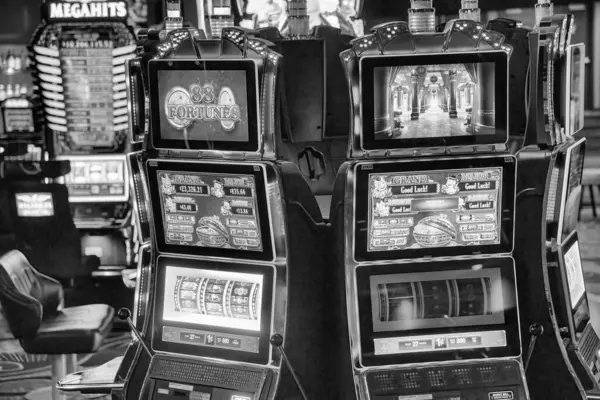Las Vegas Juin 2018 Machines Solot Dans Une Ville Casino — Photo