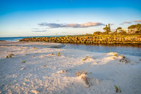 Den Vackra Stranden Busselton Solig Morgon Western Australia — Stockfoto