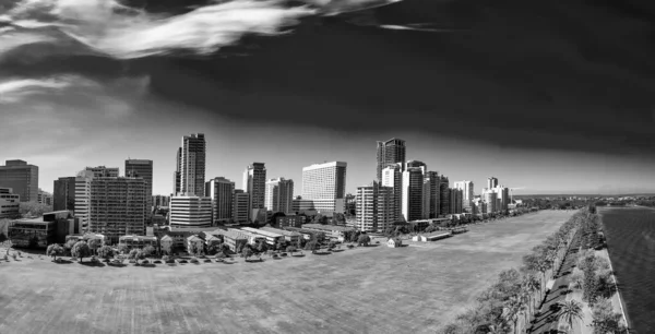Perth Skyline Australia Occidental Hermosa Vista Aérea Del Horizonte Ciudad — Foto de Stock
