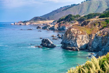 Kaliforniya 'nın Big Sur sahili..