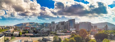 Salt Lake City 'nin gökyüzü manzarası Utah.