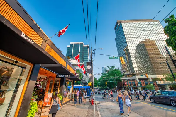Vancouver Canadá Agosto 2017 Ruas Prédios Centro Cidade — Fotografia de Stock