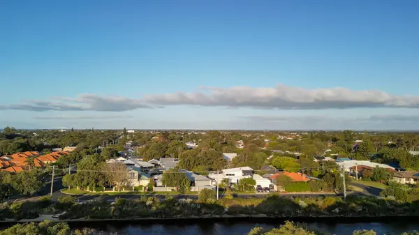 Luchtfoto Van Busselton Bij Zonsondergang West Australië — Stockfoto