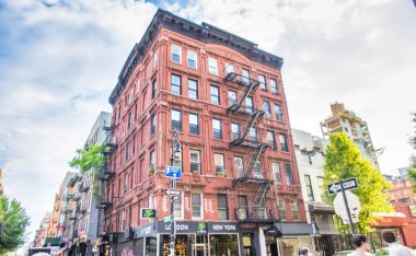 New York Şehri - Haziran 2013: Şehir Binalarının Dış Hattı.