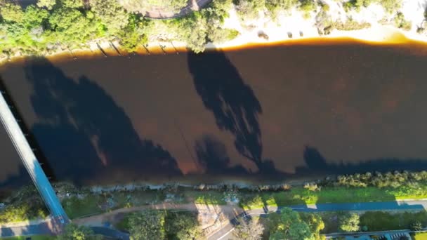 Вид Воздуха Бусселтон Закате Западная Австралия Стоковое Видео