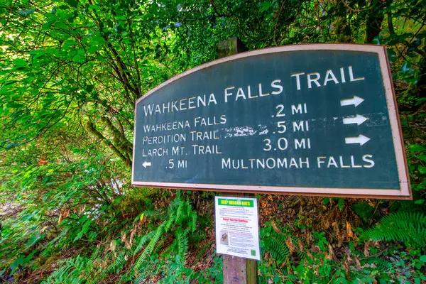 Wahkeena Falls Columbia River Gorge Oregon Stock Fotografie