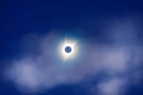 Momento Antes Totalidad Del Eclipse Solar —  Fotos de Stock