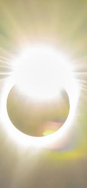 Eclipsă Totală Soare Acoperită Lună Cer Fotografie de stoc