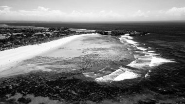 Bali, Endonezya 'daki Nusa Dua Sahili' nin havadan görünüşü