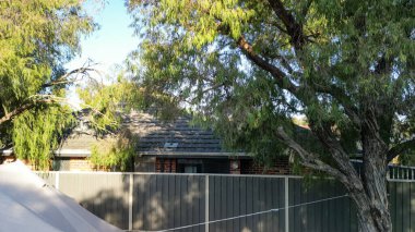 Gündoğumunda Busselton 'un hava manzarası, Batı Avustralya.