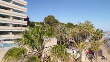 Marbella, Endülüs 'ün havadan görünüşü. Güney İspanya.