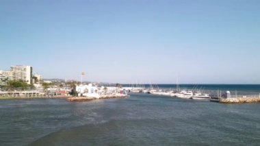 Marbella, Endülüs 'ün havadan görünüşü. Güney İspanya.