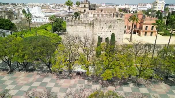 Jerez Frontera Nın Hava Manzarası Endülüs Güney Spanya — Stok video