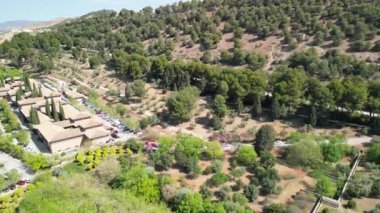 Granada, Endülüs 'ün hava manzarası. Güney İspanya.