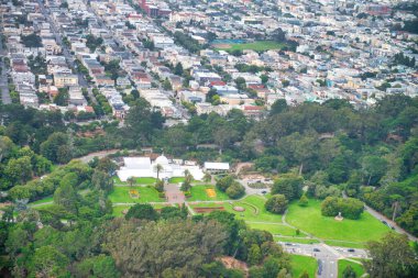 San Francisco 'nun hava manzarası.