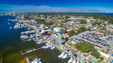 Destin, Florida - Panoramic aerial view of cityscape.