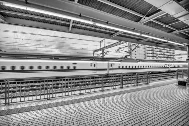 Shinkansen treni Hakone tren istasyonunda, Japonya.