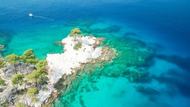 Cape Amarandos Sahili - Yunanistan Havacılık Manzarası.