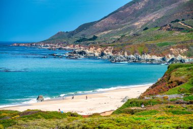 Kaliforniya 'nın Big Sur sahili..