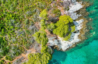 Cape Amarandos Sahili - Yunanistan Havacılık Manzarası.