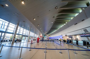 Perth, Avustralya - 12 Eylül 2023: Perth Uluslararası Havaalanı.