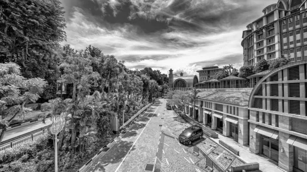 stock image Singapore - September 13, 2023: Resorts along Imbiah Station in Sentosa Island.