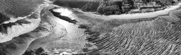 stock image Aerial view of Melasti Ungasan Beach in Bali.