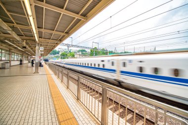 Shinkansen treni Hakone tren istasyonunda, Japonya.