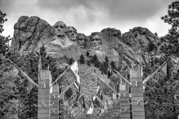 stock image Mount Rushmore National Memorial, South Dakota. View on a sunny summer day.