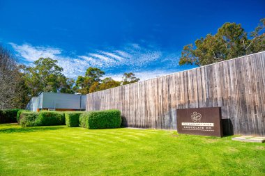 Margaret River, Batı Avustralya - 8 Eylül 2023: The Margaret River Co Chocolate girişi.