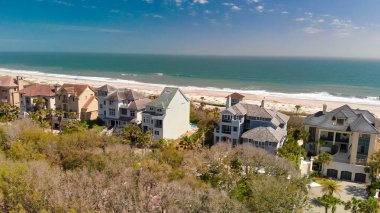 Amazing aerial view of Amelia Island from drone, Florida - USA.