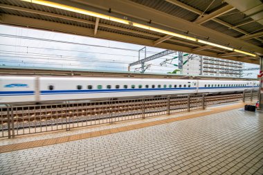 Shinkansen treni Hakone tren istasyonunda, Japonya.