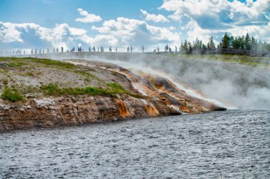 Midway Gayzer Havza Yolu, Yellowstone Ulusal Parkı.