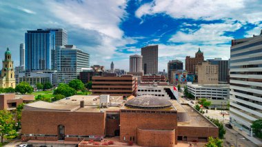 Yazın Milwaukee 'nin hava manzarası.