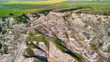 Kanada Midland İl Parkı 'nın hava görüntüsü.