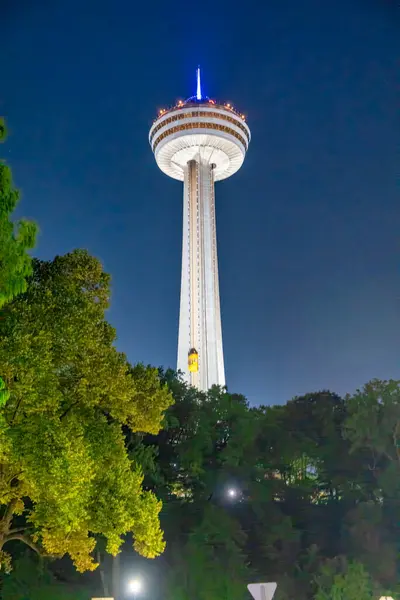 stock image Skylon Tower at night, Niagara Falls.