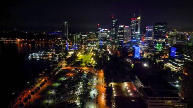 Perth 'in gece gökyüzü manzarası, Batı Avustralya