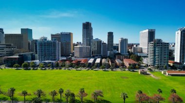 Perth City, Avustralya 'nın hava manzarası