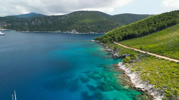 Cape Amarandos Sahili - Yunanistan Havacılık Manzarası.