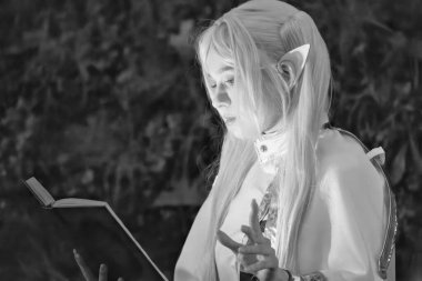 Lucca, İtalya - 1 Kasım 2024: Çizgi roman ve kostüm hayranları için görülmesi gereken bir etkinlik, Lucca Çizgi Roman ve Oyunları ikonik karakterler gibi giyinmiş binlerce hevesliye ev sahipliği yapıyor.