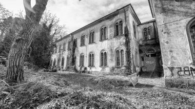 The Abandoned Volterra Asylum: Decay, Architecture, and the Stories Behind Its Walls. clipart