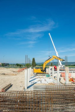 Devam eden İnşaat Çalışmalarıyla Endüstriyel Gelişim Bölgesi.