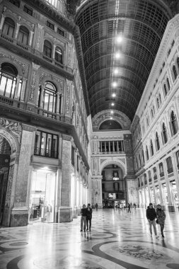 Napoli, İtalya - 14 Kasım 2024: Galleria Vittorio Emanuele II.