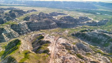 Kanada Midland İl Parkı 'nın hava görüntüsü.