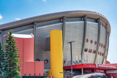 Calgary, Alberta - 10 Temmuz 2024 Stampede Park 'taki Saddledome.
